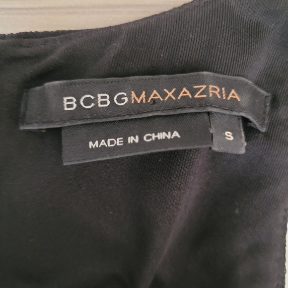 BCBG Maxazria black ruffles dress size S - Picture 3 of 7